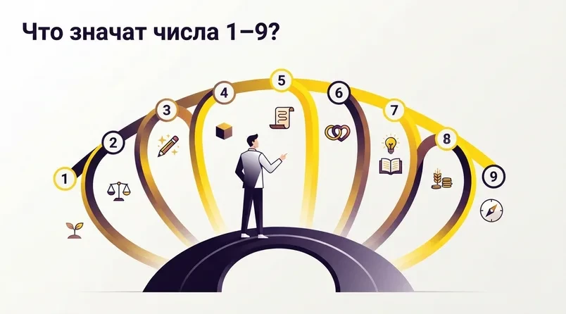 Иллюстрация: Что значат числа 1–9?