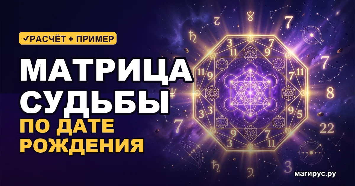 Матрица судьбы по дате рождения: как рассчитать и расшифровать